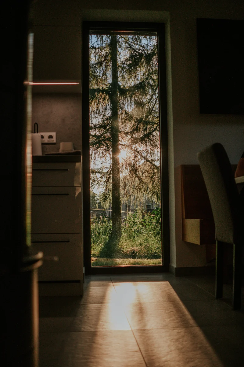 Kuchyně s výhledem do přírody